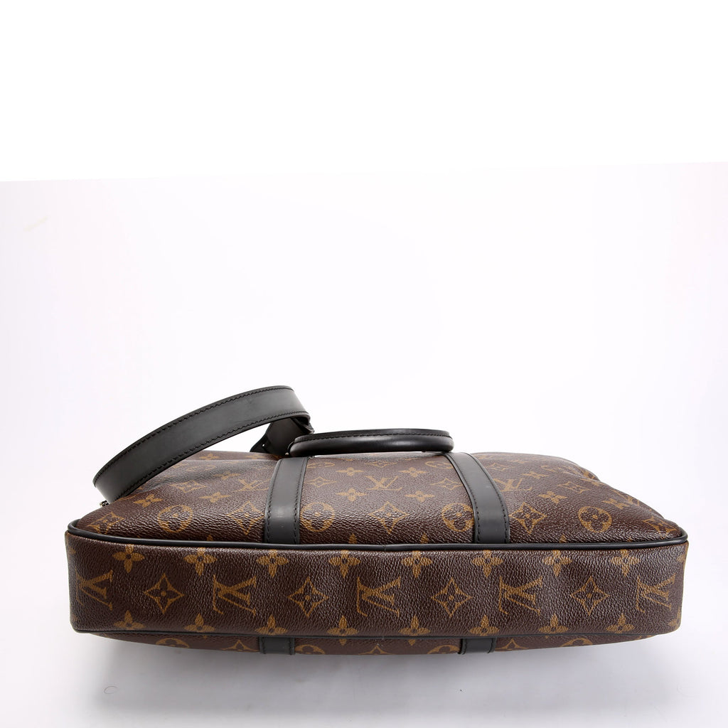 Louis Vuitton Porte Documents Voyage PM Macassar Black