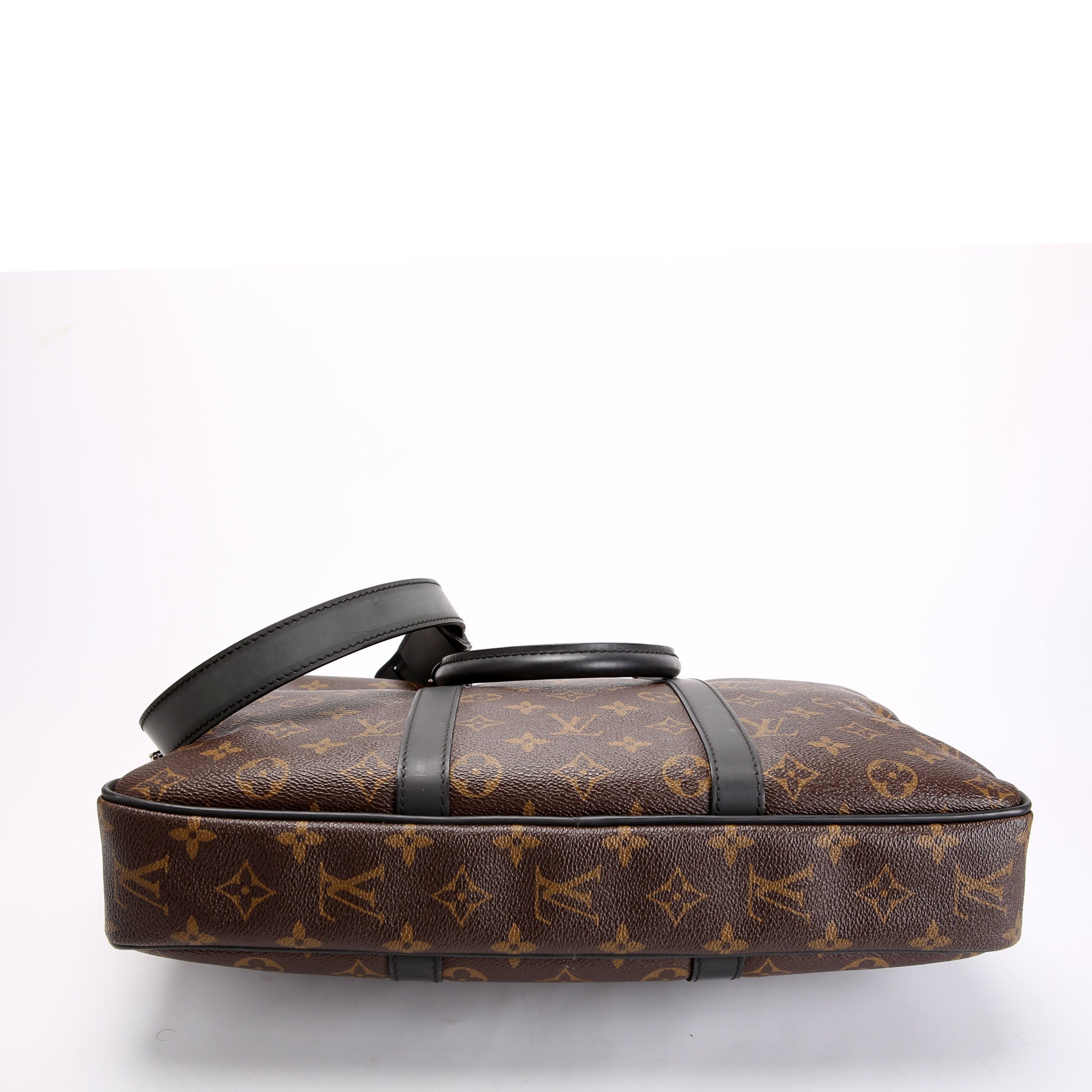 Louis Vuitton Porte Documents Voyage PM Macassar Black
