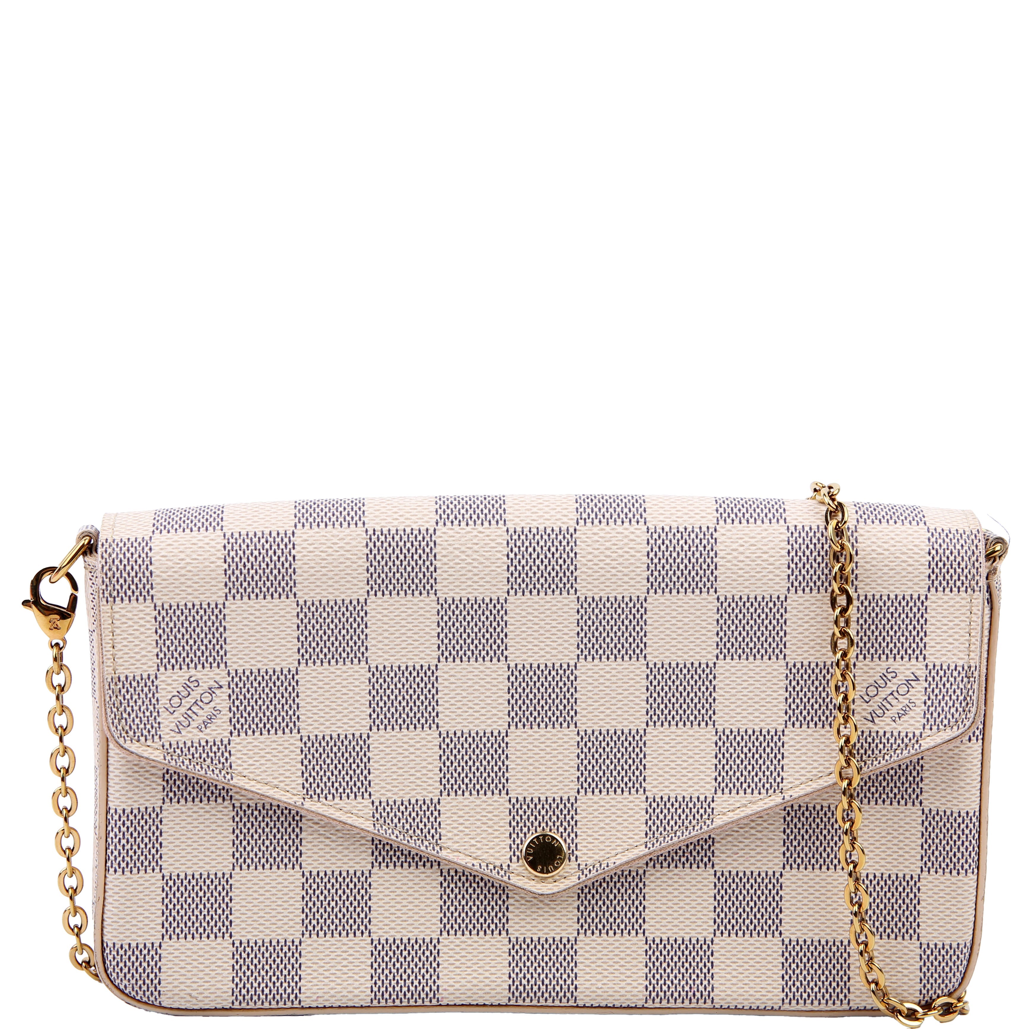 Louis Vuitton Pochette Felicie Damier Azur Pink