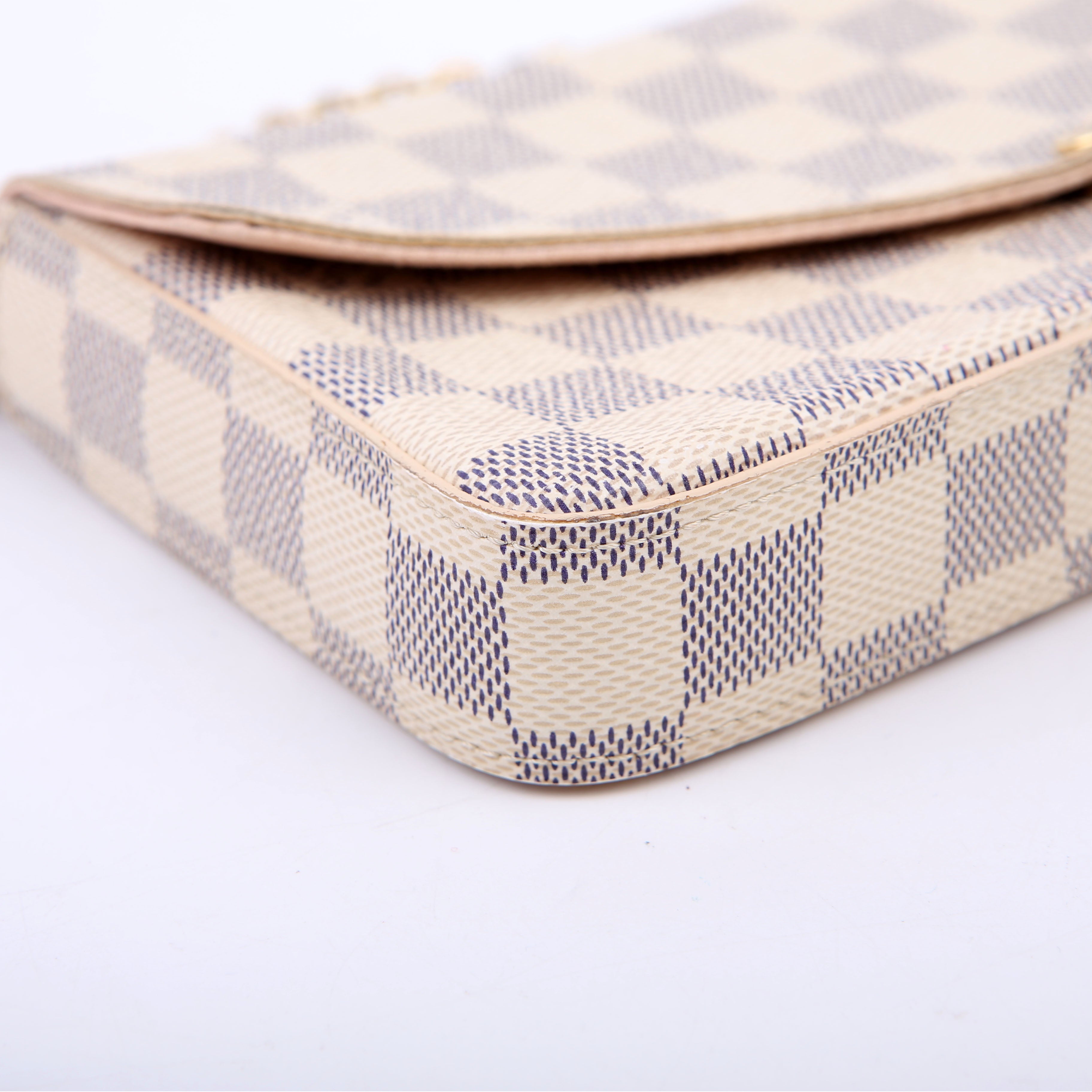 Louis Vuitton Pochette Felicie Damier Azur Pink