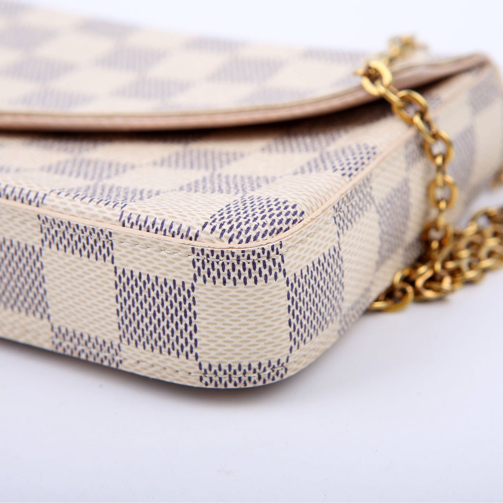 Louis Vuitton Pochette Felicie Damier Azur Pink