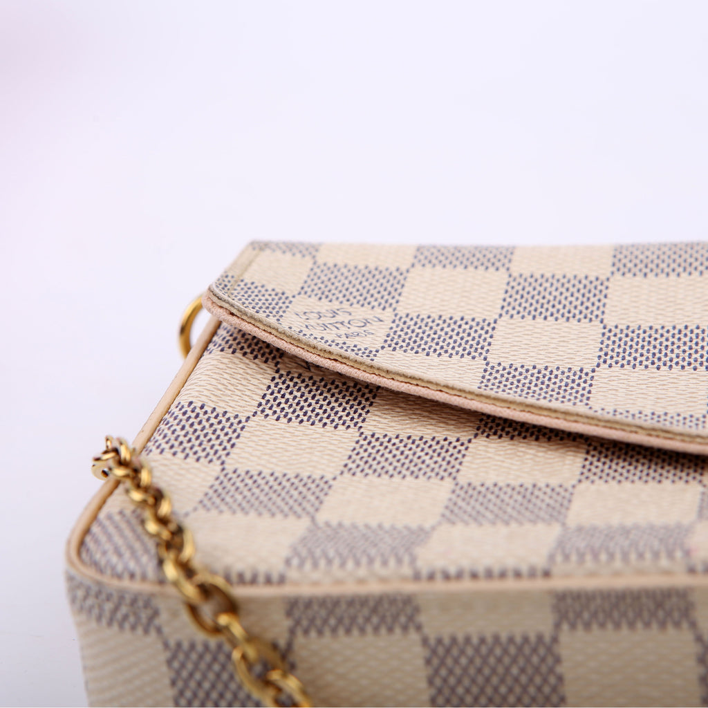 Louis Vuitton Pochette Felicie Damier Azur Pink