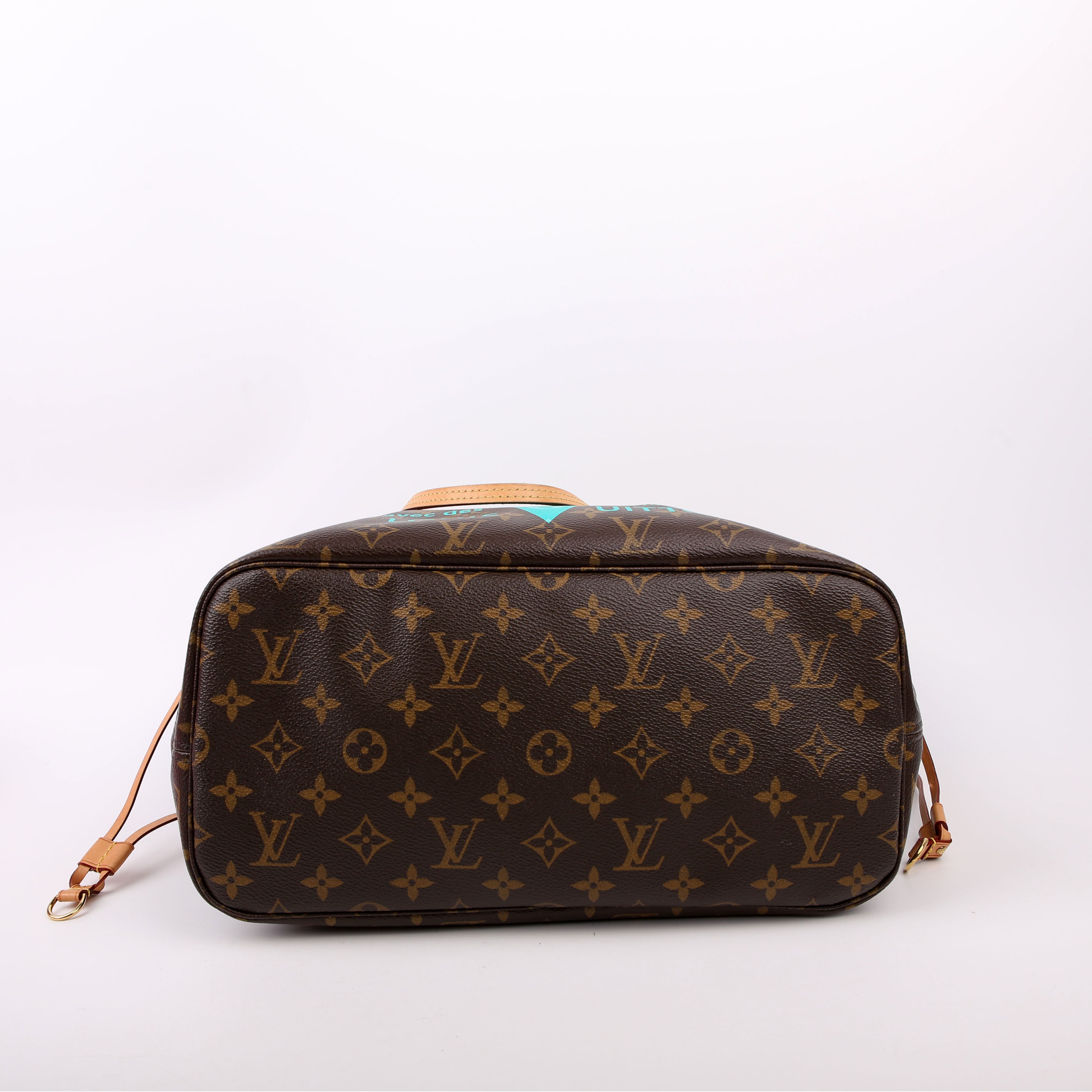 Louis Vuitton Neverfull with Wallet MM V Teal