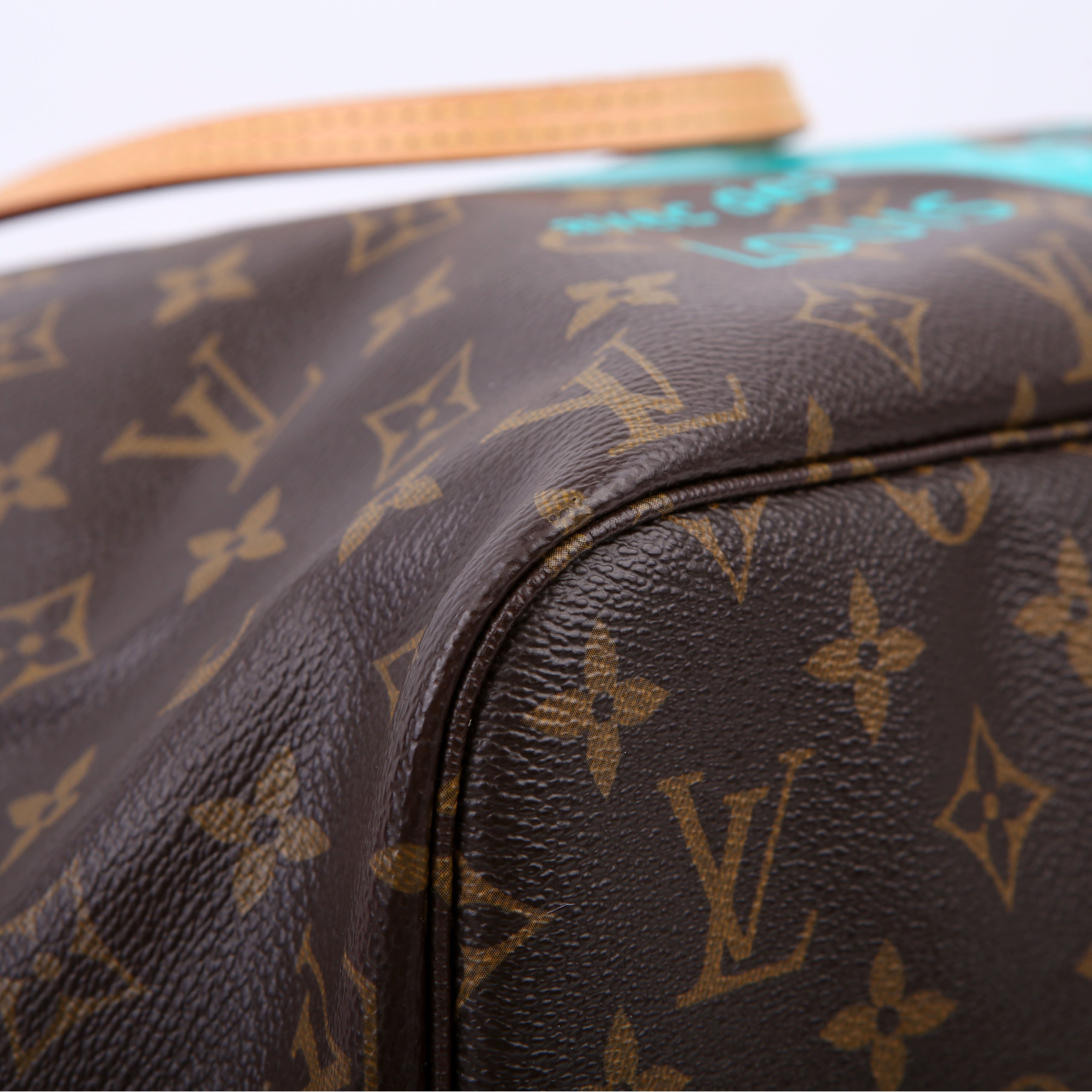 Louis Vuitton Neverfull with Wallet MM V Teal