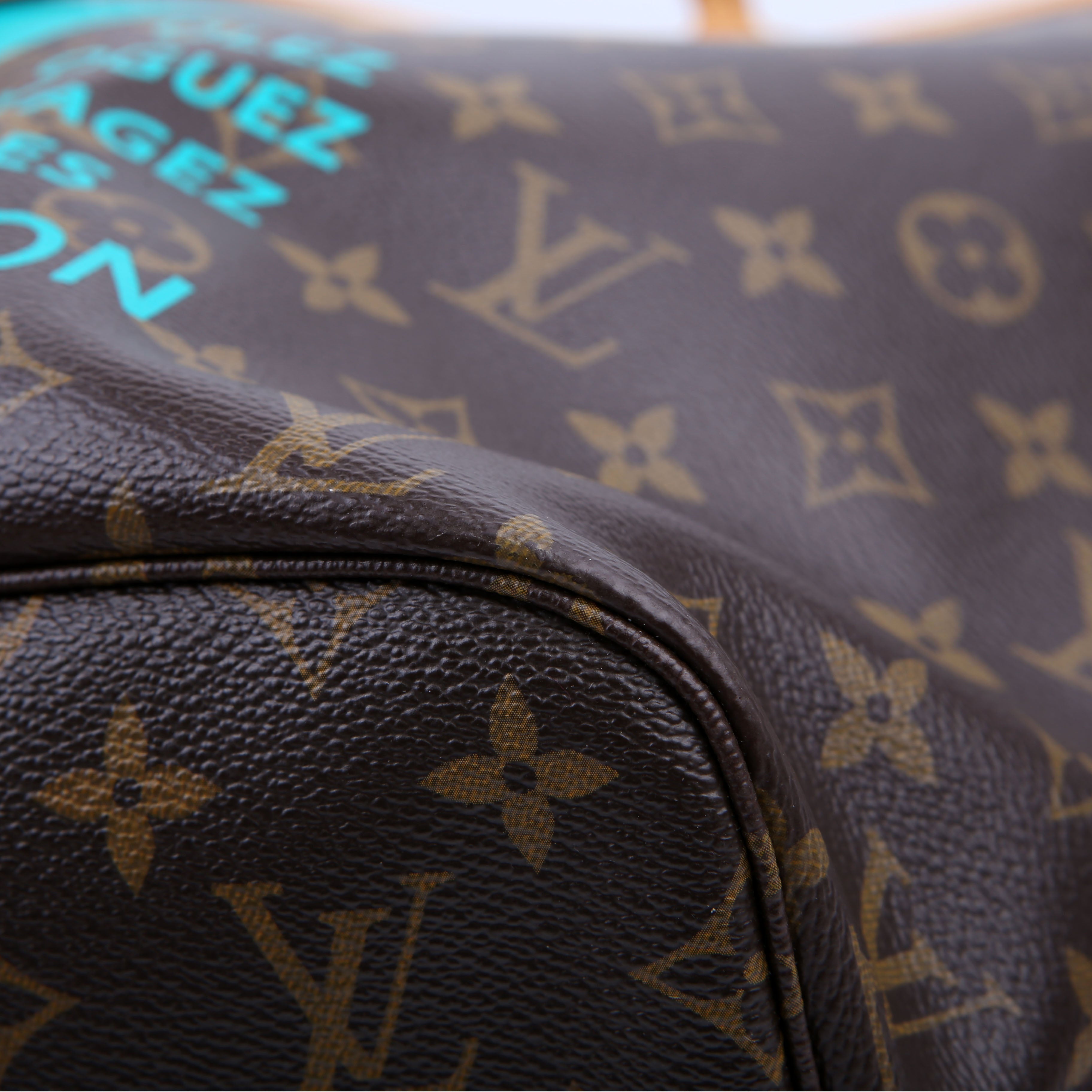 Louis Vuitton Neverfull with Wallet MM V Teal