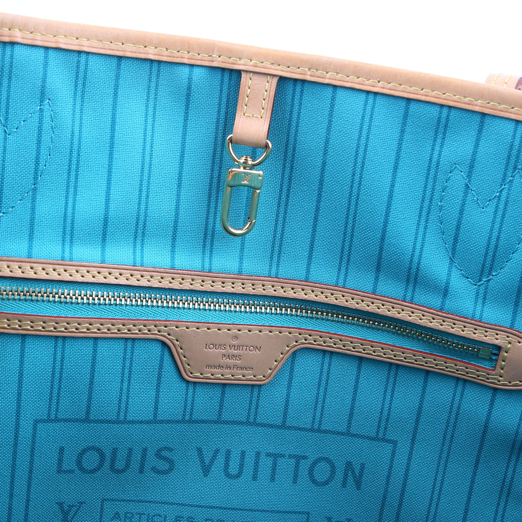 Louis Vuitton Neverfull with Wallet MM V Teal