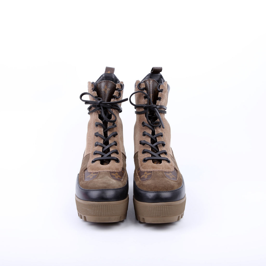 Louis Vuitton Laureate Desert Combat Boots SIze 37