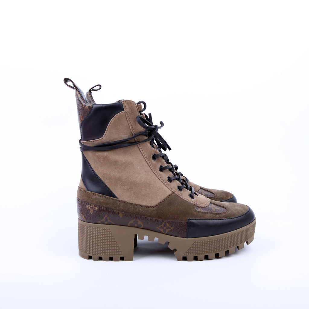 Louis Vuitton Laureate Desert Combat Boots SIze 37