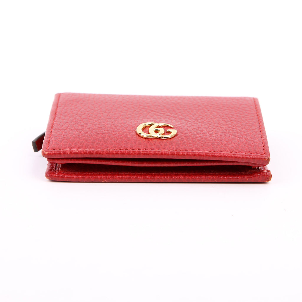 Gucci 456126 GG Marmont Card Case Red