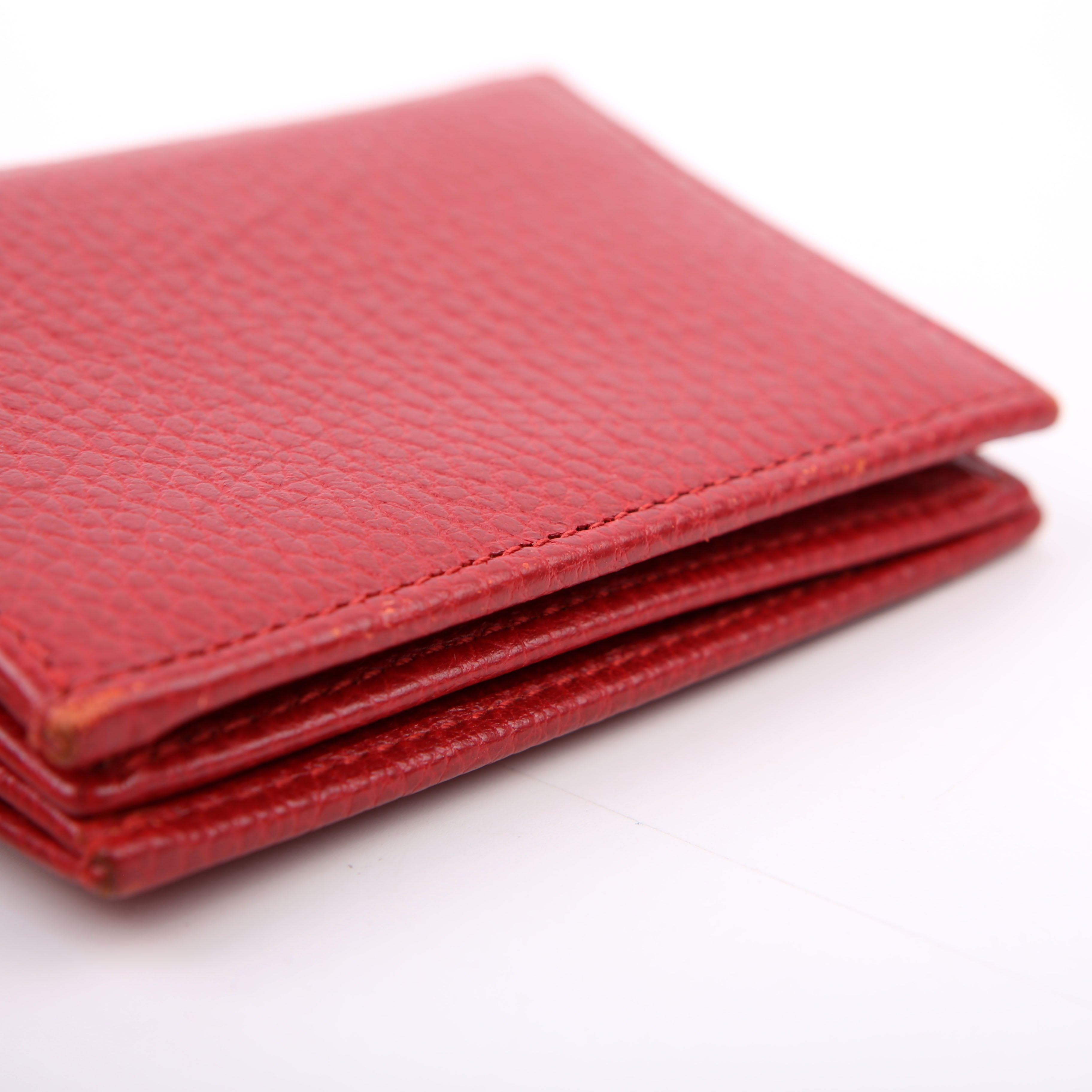 Gucci 456126 GG Marmont Card Case Red