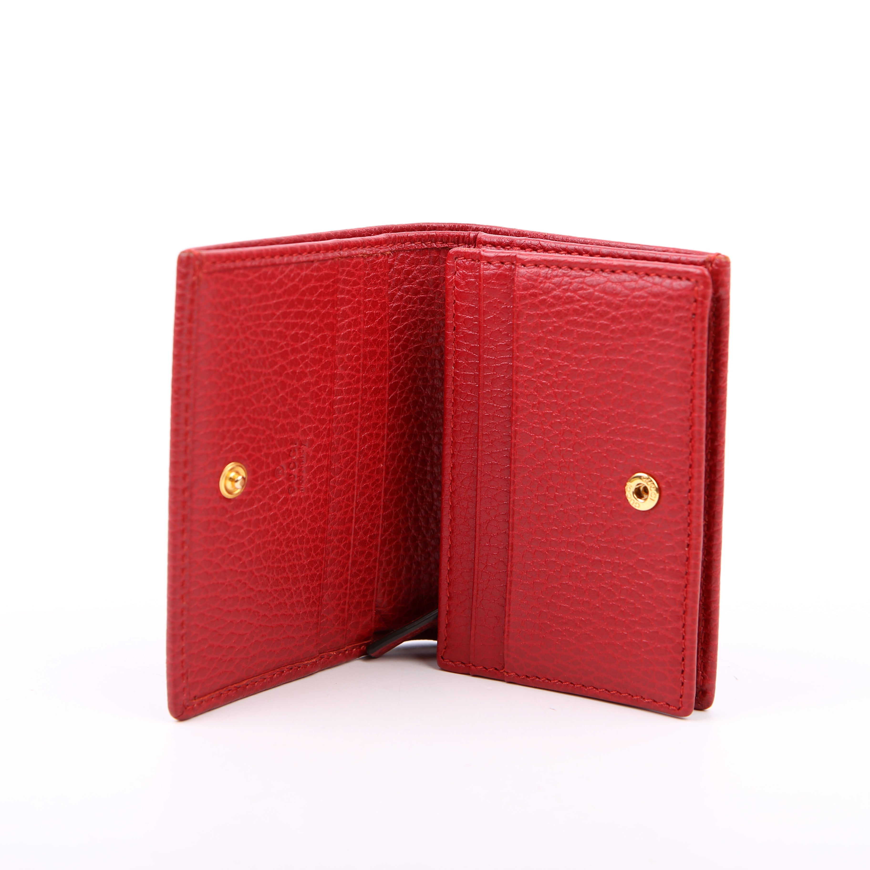 Gucci 456126 GG Marmont Card Case Red
