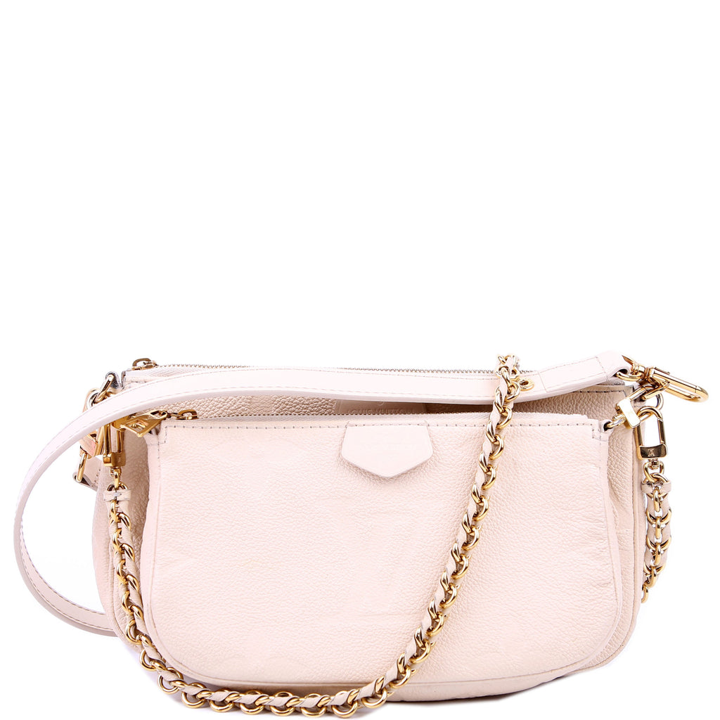 Louis Vuitton Multi Pochette Empreinte White