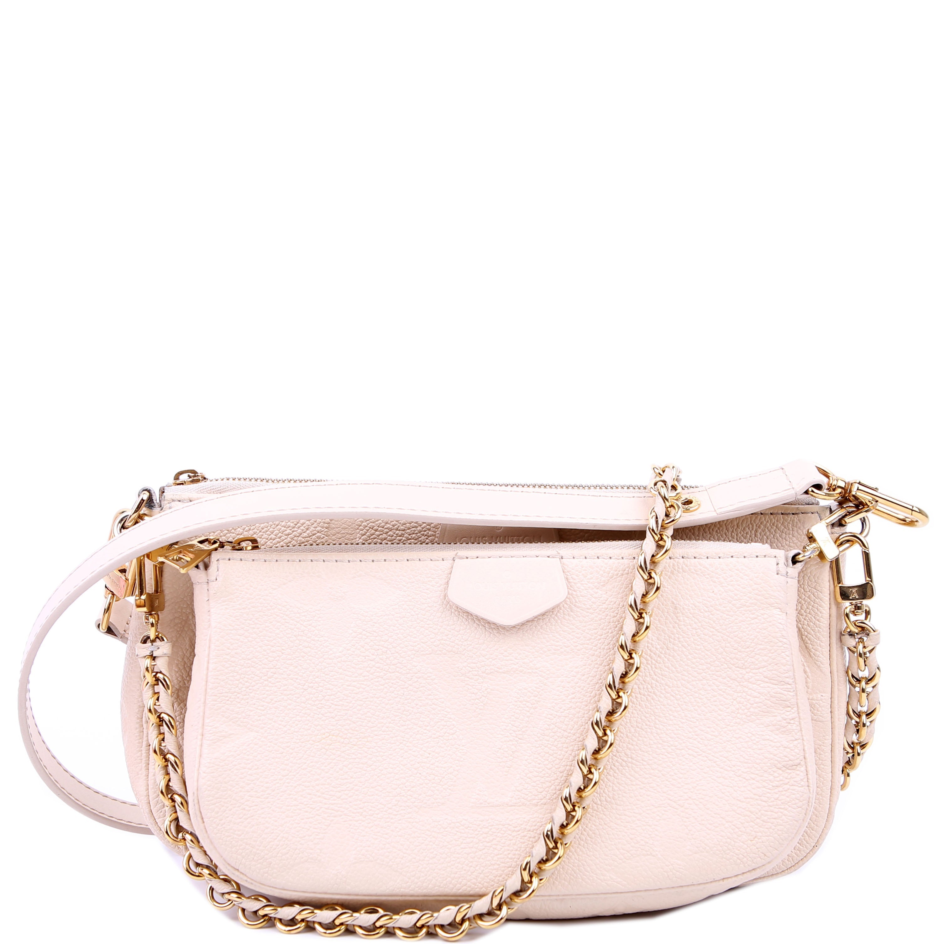 Louis Vuitton Multi Pochette Empreinte White
