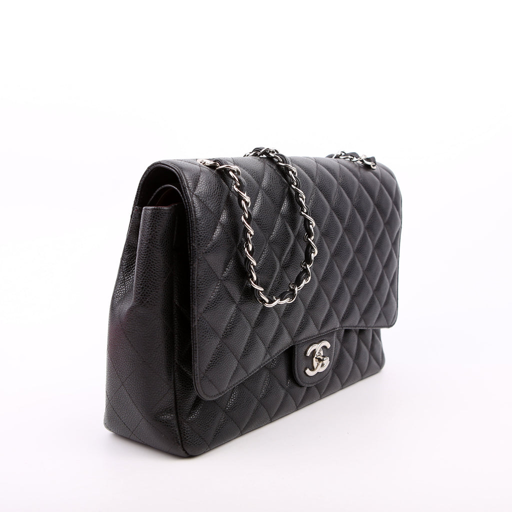 Chanel Classic Flap Maxi Caviar 15M Black