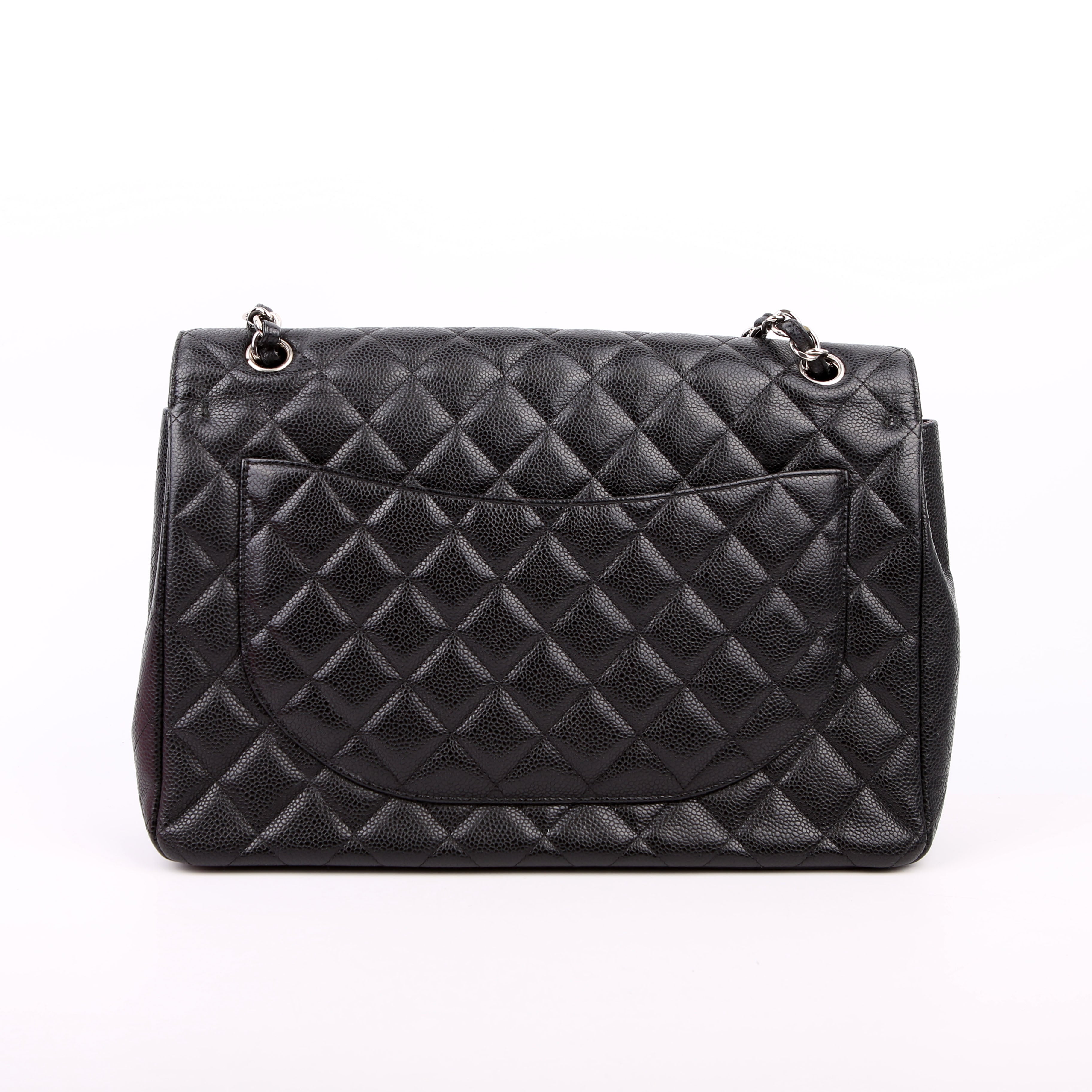 Chanel Classic Flap Maxi Caviar 15M Black