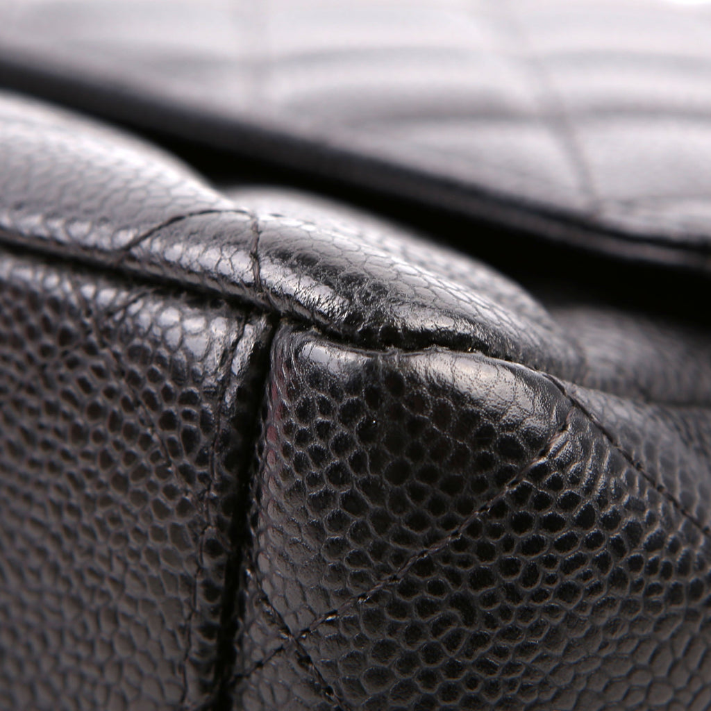 Chanel Classic Flap Maxi Caviar 15M Black