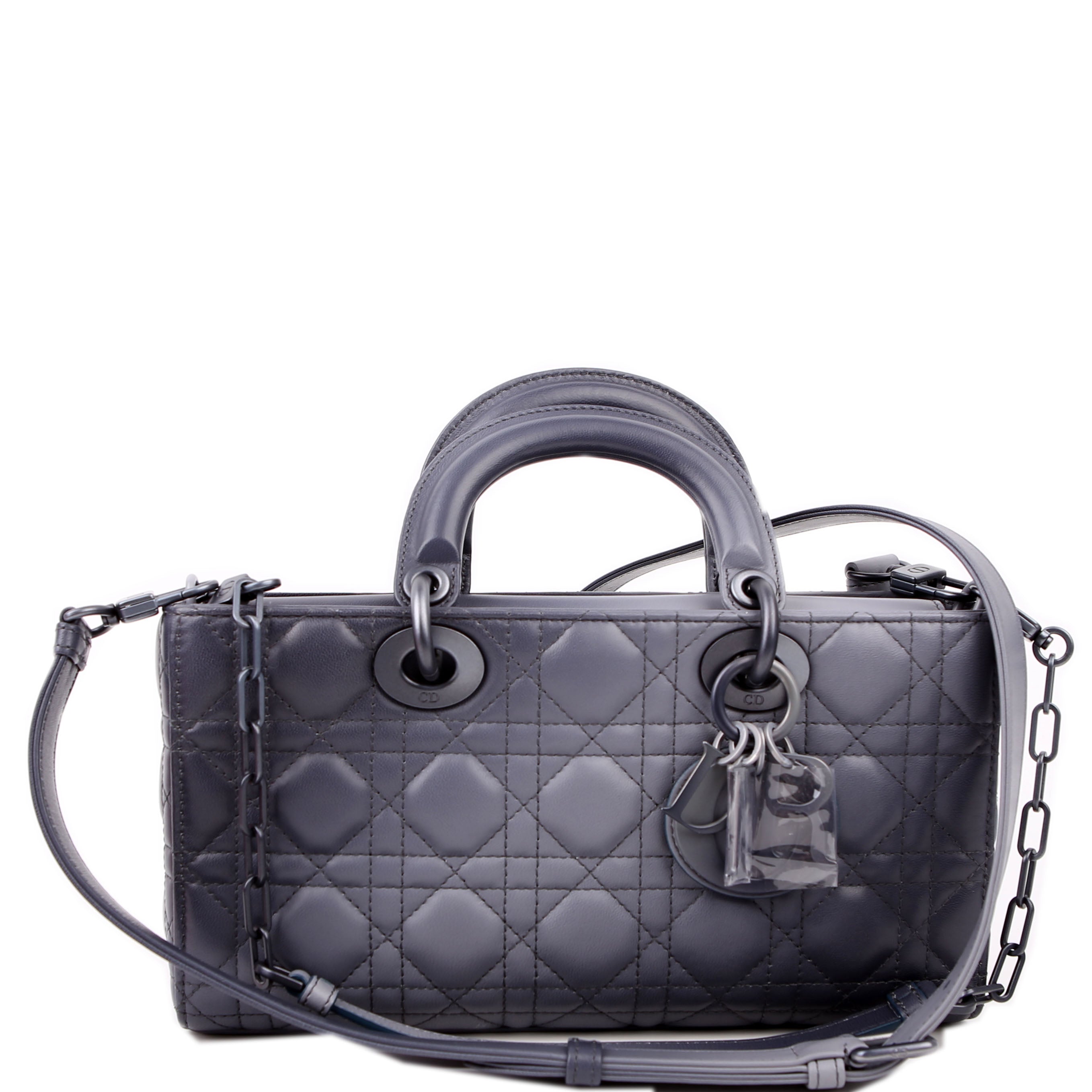 Christian Dior Lady D-Joy Medium Lambskin Blue
