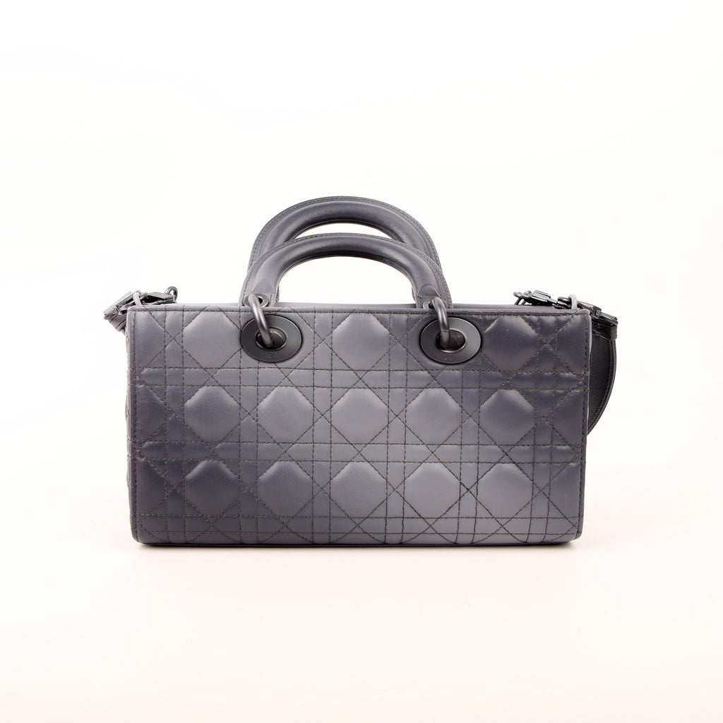 Christian Dior Lady D-Joy Medium Lambskin Blue