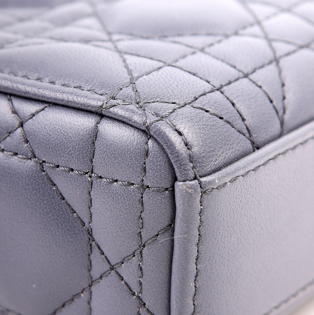 Christian Dior Lady D-Joy Medium Lambskin Blue