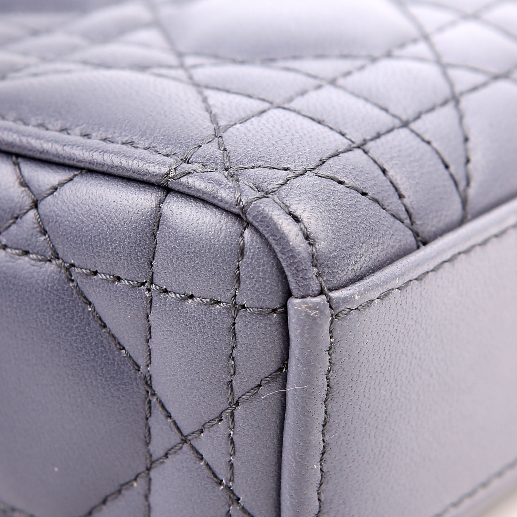 Christian Dior Lady D-Joy Medium Lambskin Blue