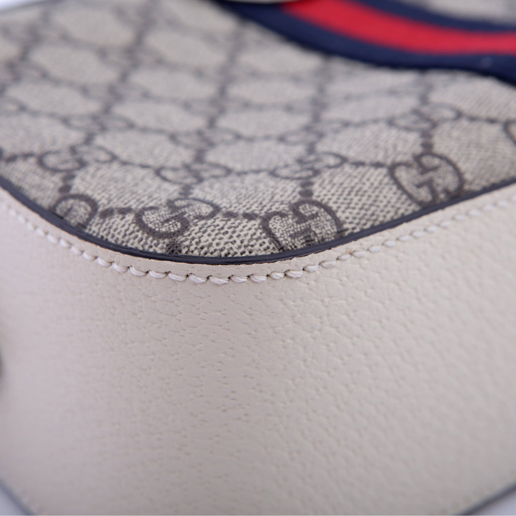 Gucci 681064 Ophidia GG Shoulder Bag White