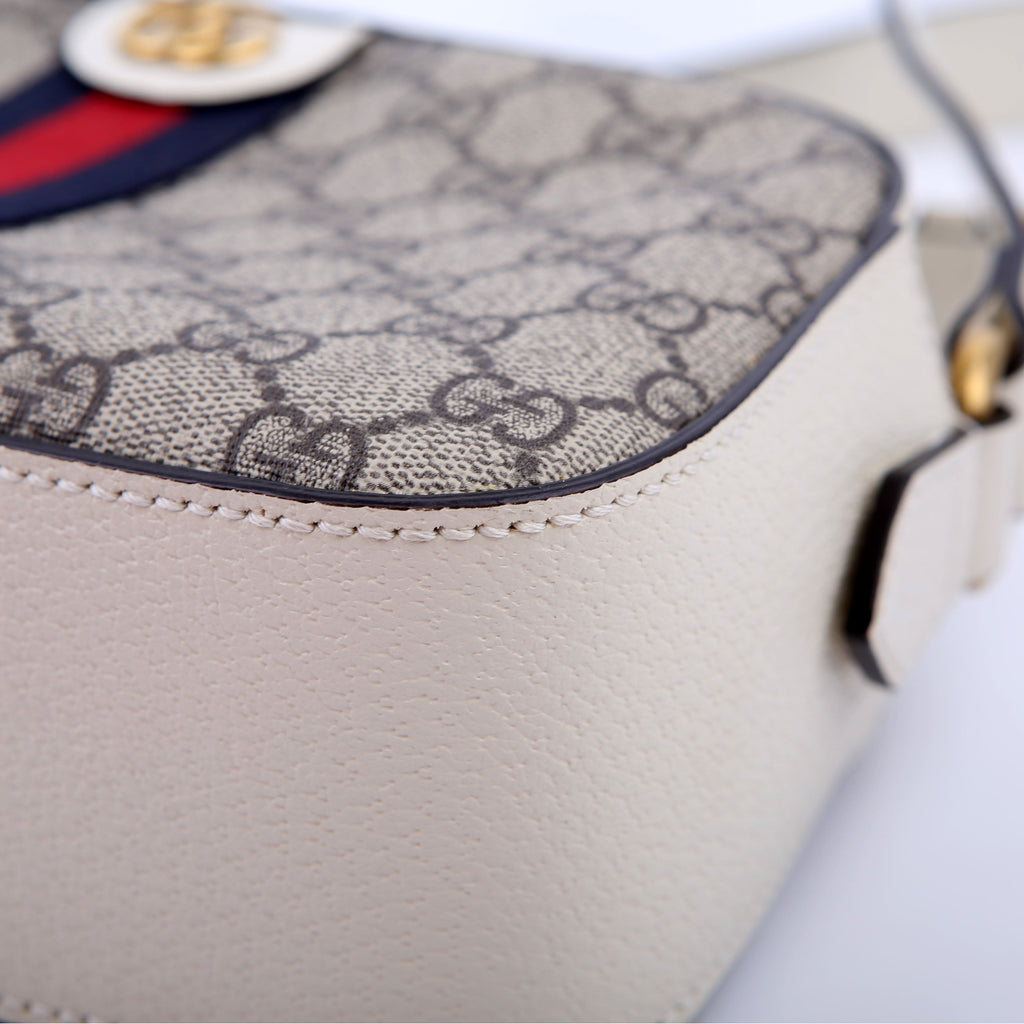 Gucci 681064 Ophidia GG Shoulder Bag White