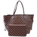 Louis Vuitton Neverfull with Wallet MM Damier Ebene
