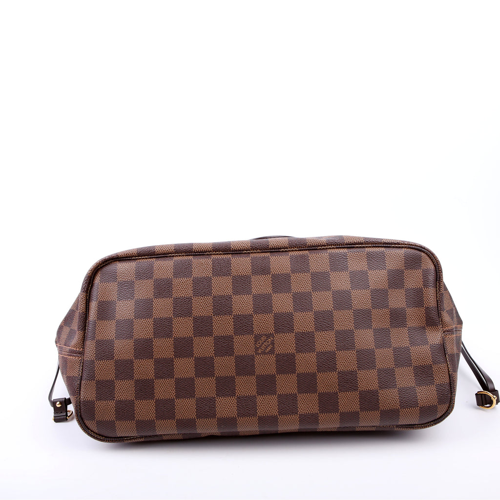 Louis Vuitton Neverfull with Wallet MM Damier Ebene