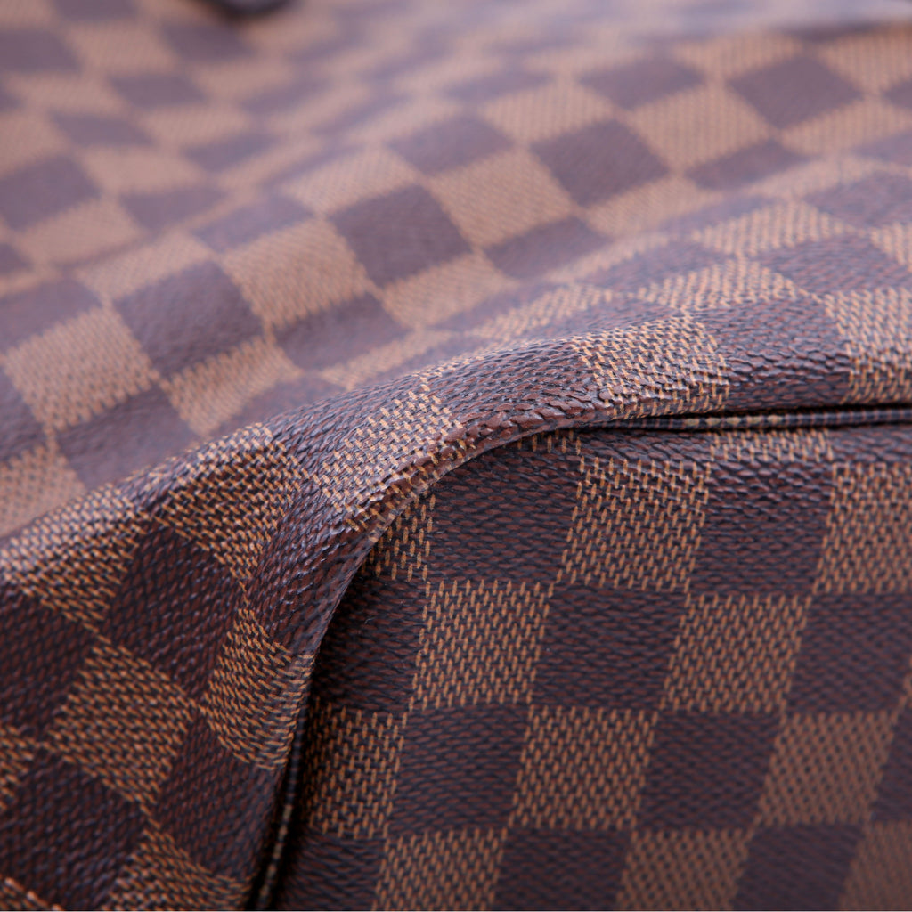 Louis Vuitton Neverfull with Wallet MM Damier Ebene