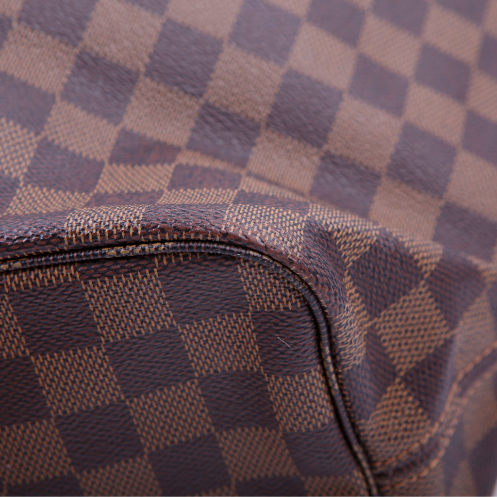 Louis Vuitton Neverfull with Wallet MM Damier Ebene