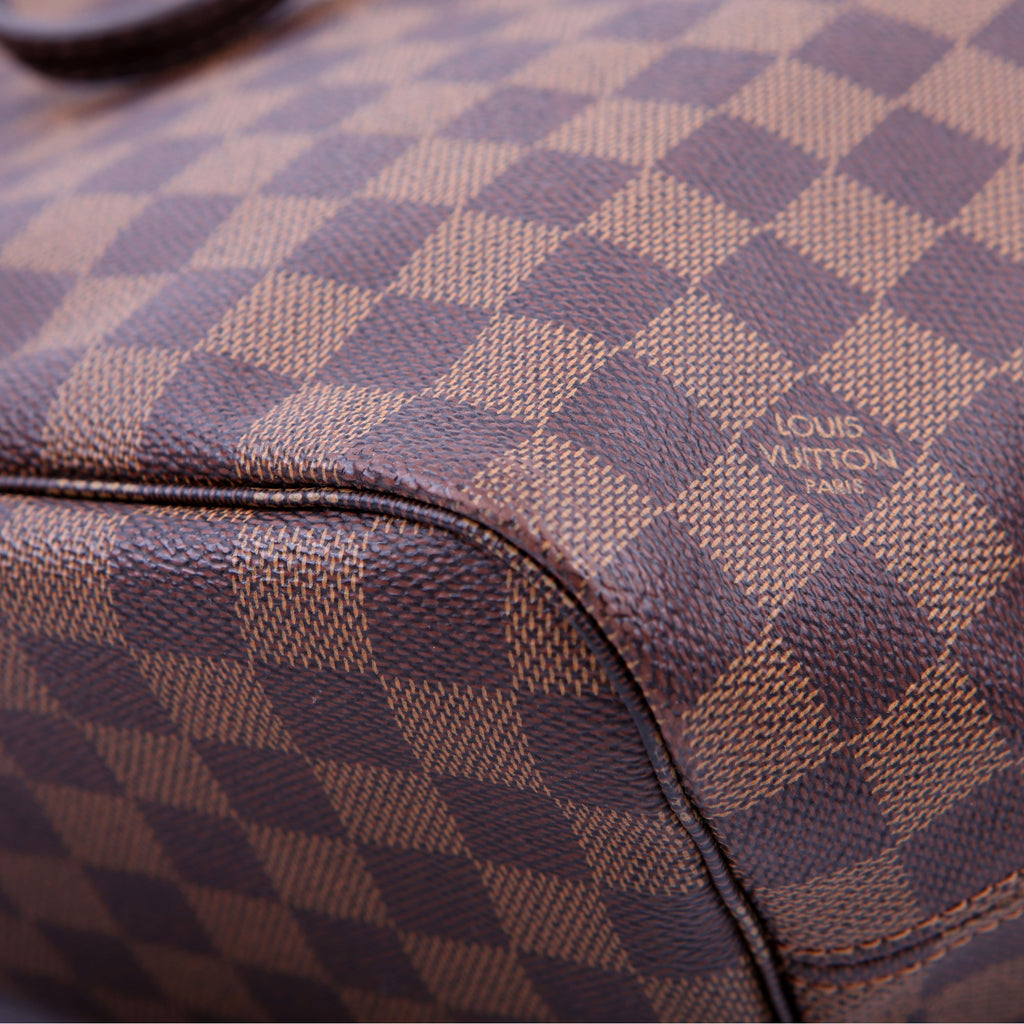 Louis Vuitton Neverfull with Wallet MM Damier Ebene
