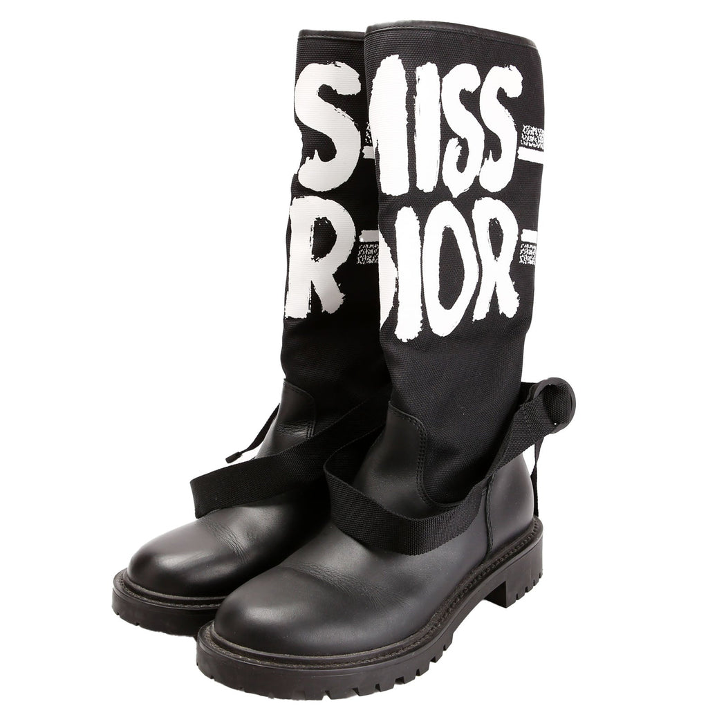 Christian Dior D-Major Miss Dior Ankle Boots Size 36 Black/White