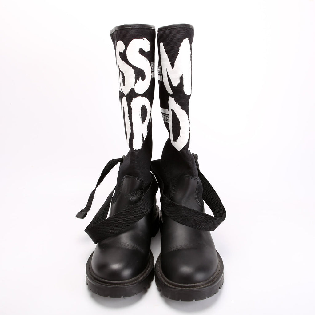 Christian Dior D-Major Miss Dior Ankle Boots Size 36 Black/White