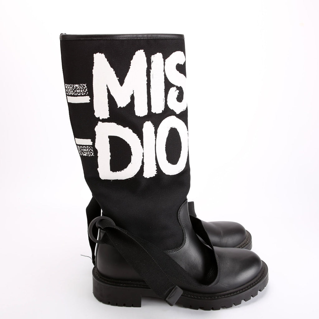 Christian Dior D-Major Miss Dior Ankle Boots Size 36 Black/White