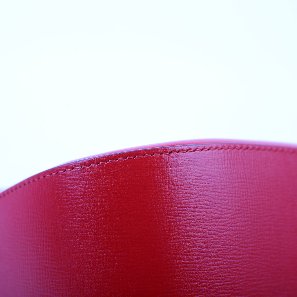 Gucci 764155 Horsebit 1955 GG Leather Asymmetric Shoulder Red