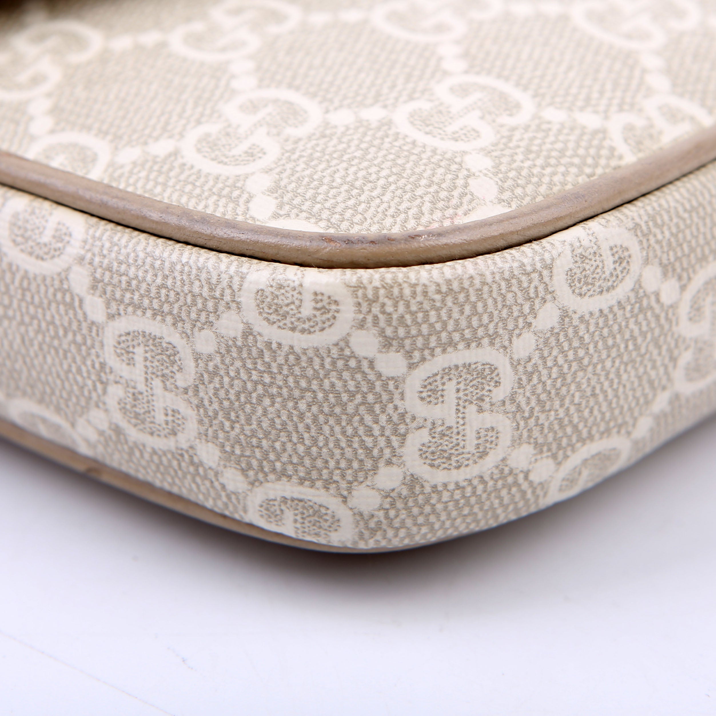 Gucci 764961 GG Supreme Ophidia Mini Bag White