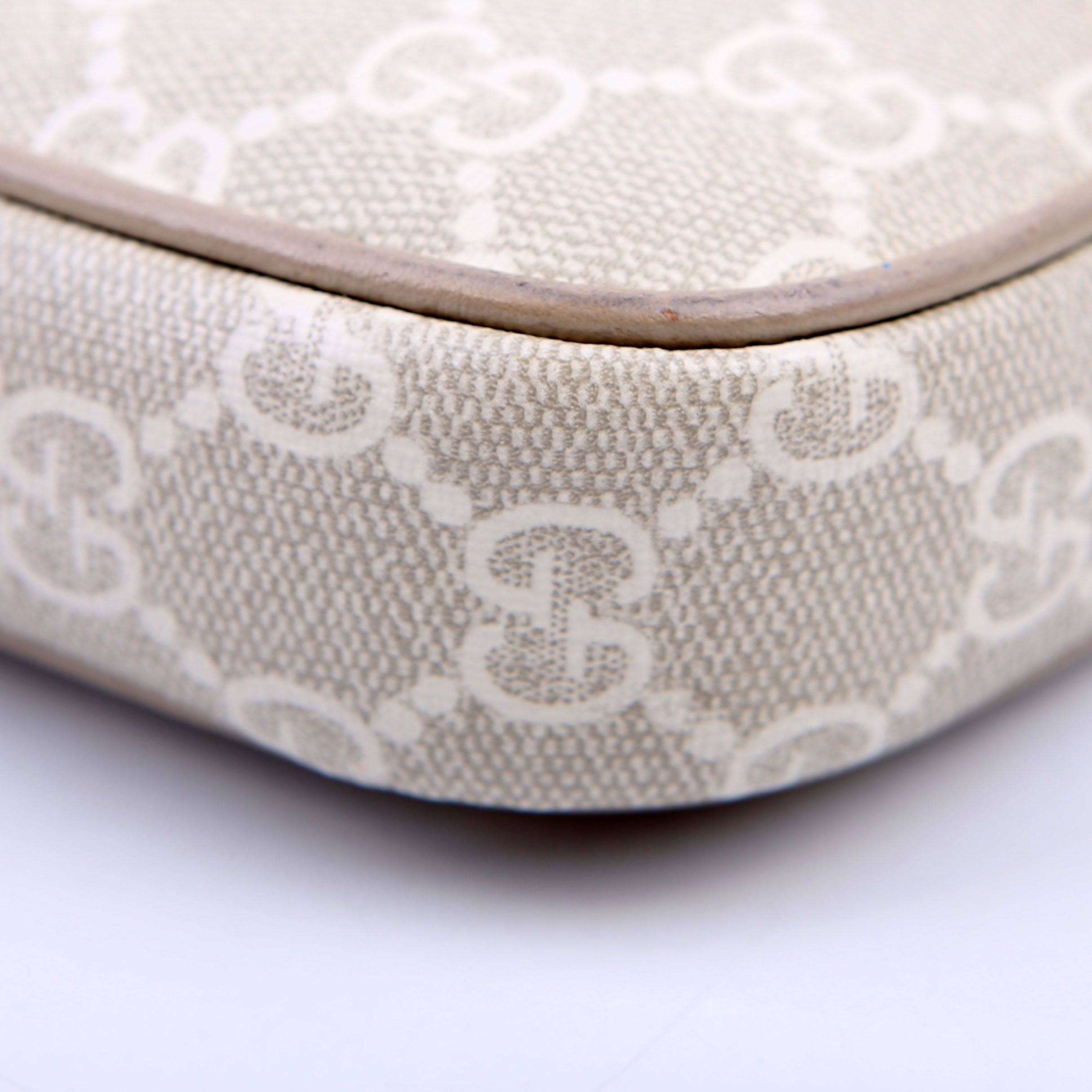 Gucci 764961 GG Supreme Ophidia Mini Bag White