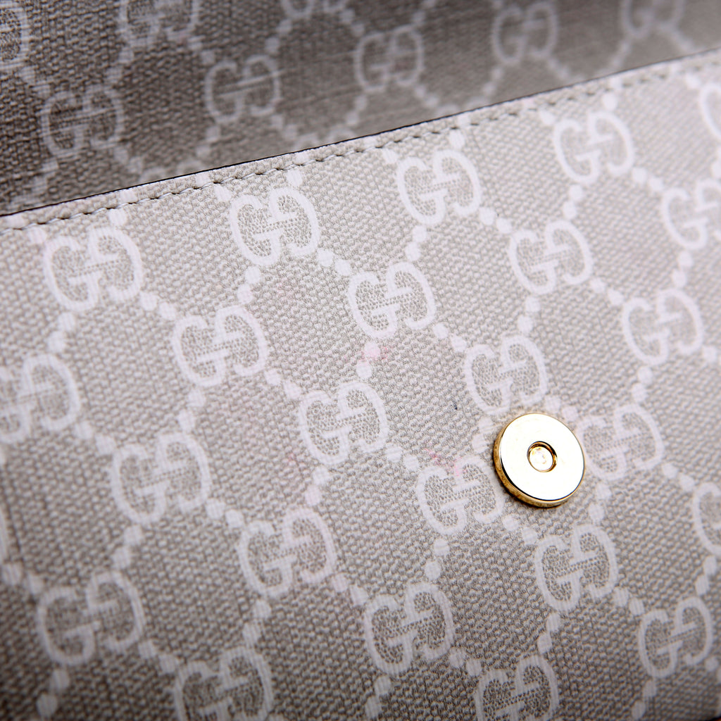 Gucci 764961 GG Supreme Ophidia Mini Bag White