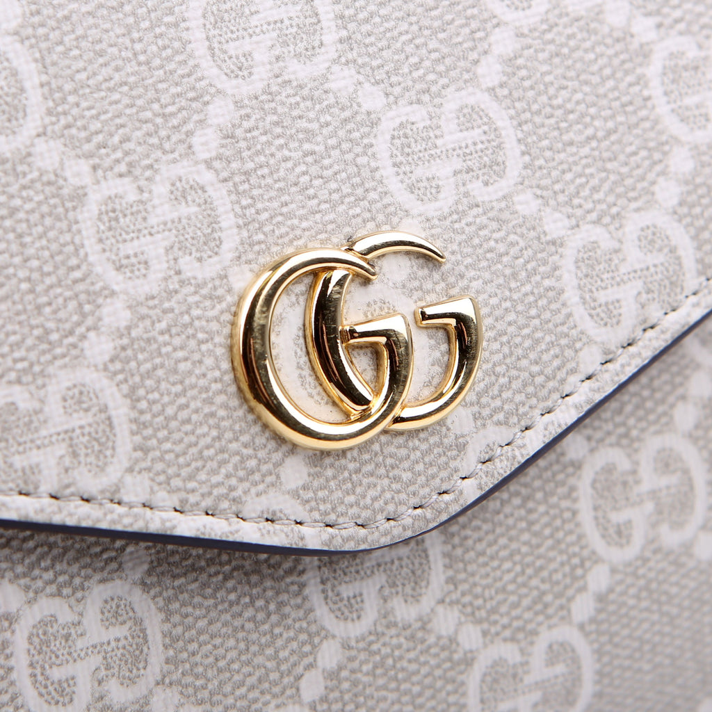 Gucci 764961 GG Supreme Ophidia Mini Bag White