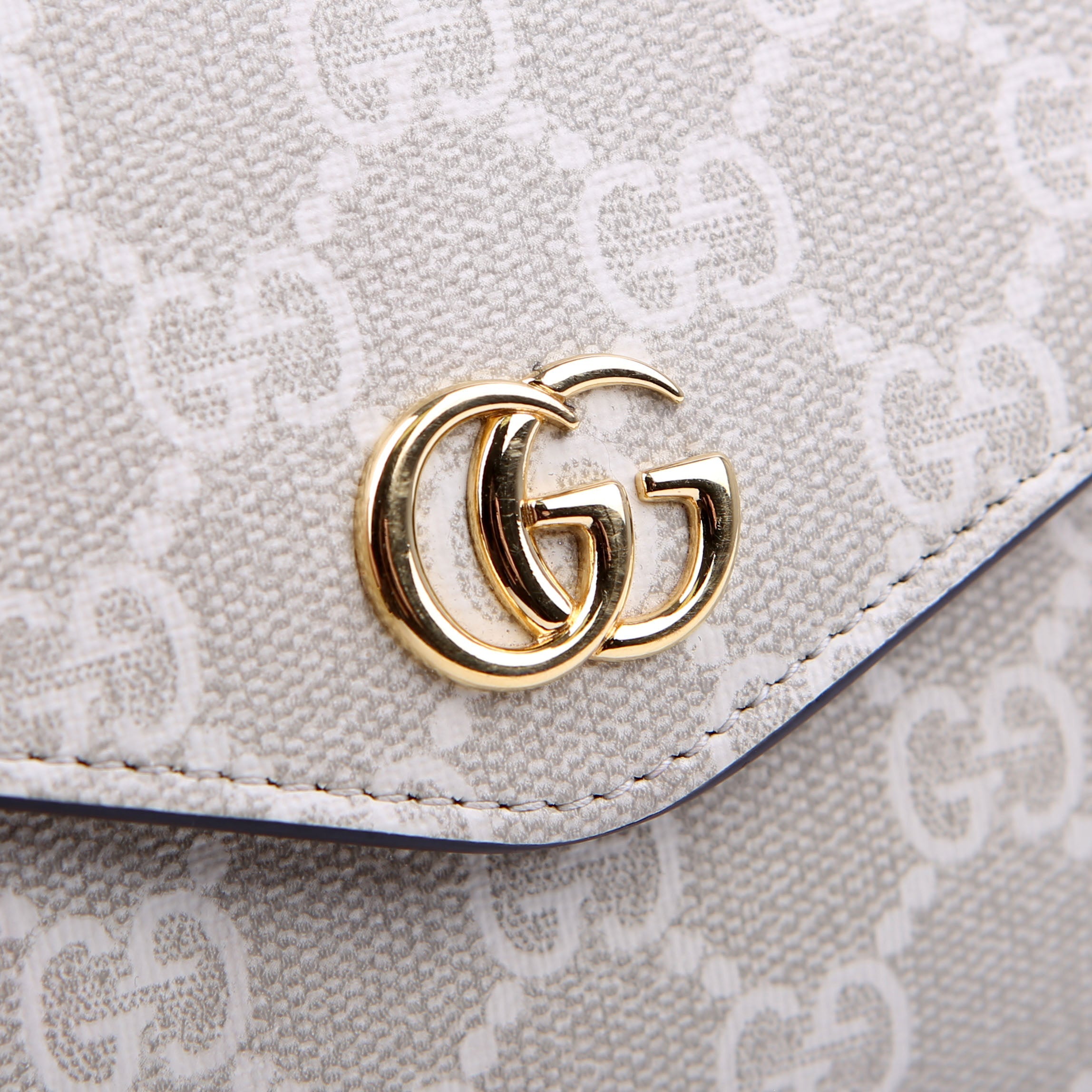 Gucci 764961 GG Supreme Ophidia Mini Bag White