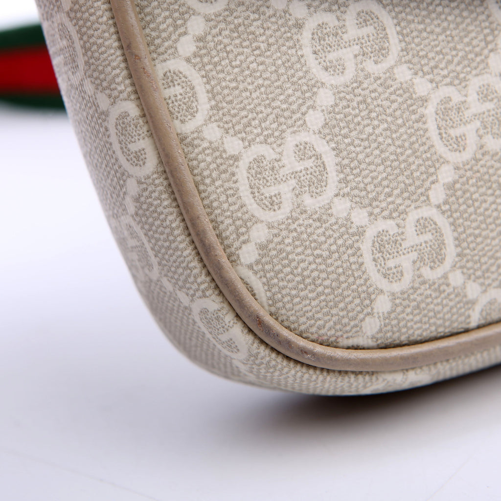Gucci 764961 GG Supreme Ophidia Mini Bag White