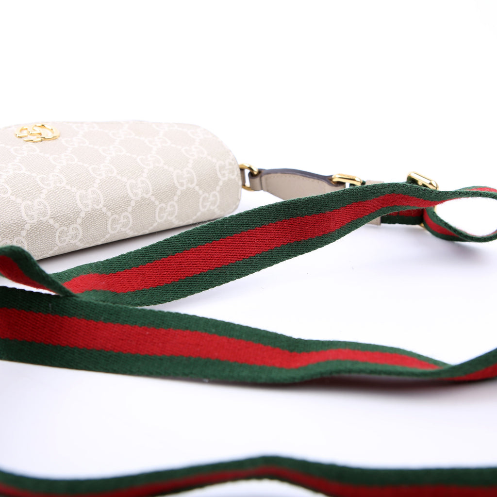 Gucci 764961 GG Supreme Ophidia Mini Bag White