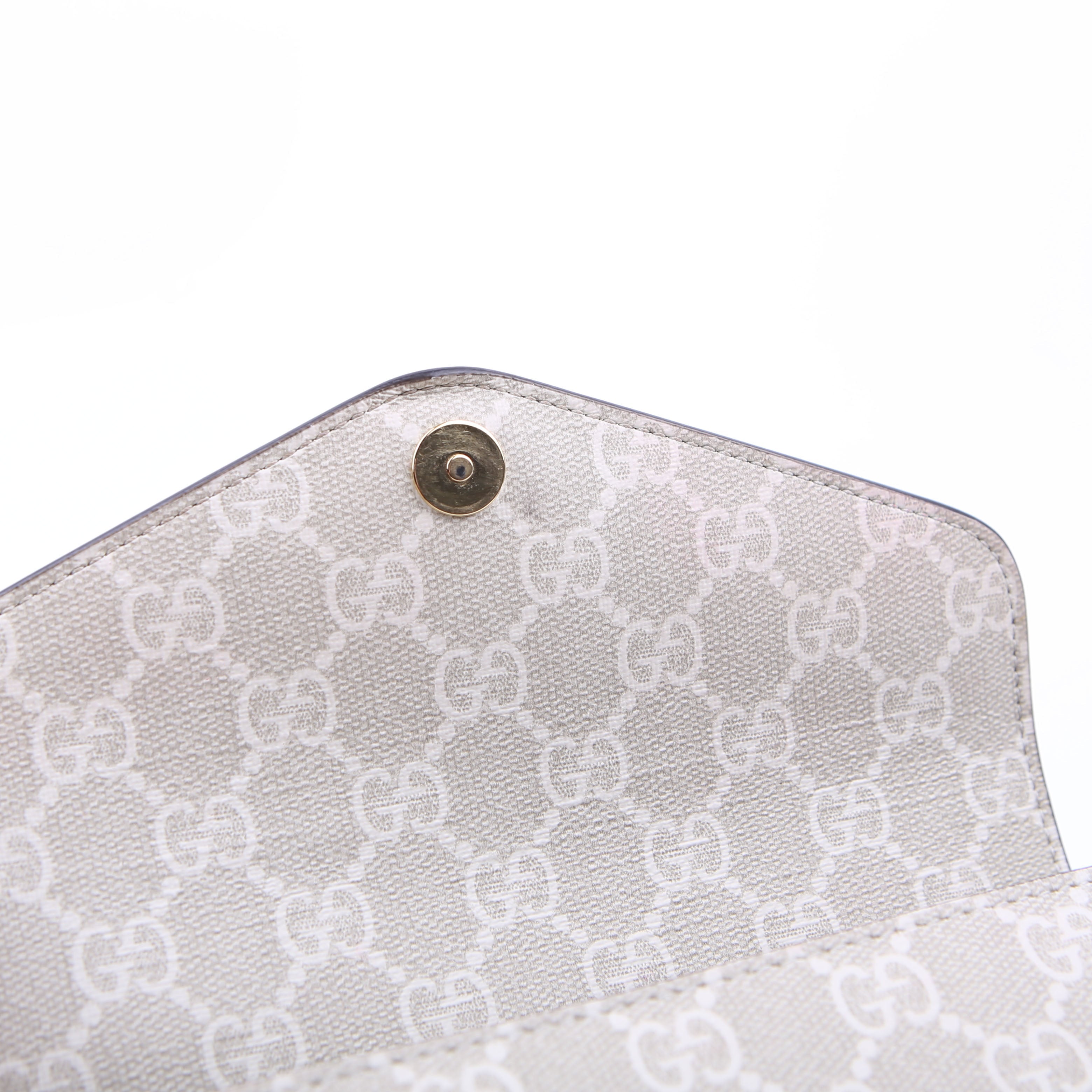 Gucci 764961 GG Supreme Ophidia Mini Bag White