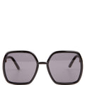 Gucci GG0890SA Oversized Square Horsebit Sunglasses Black