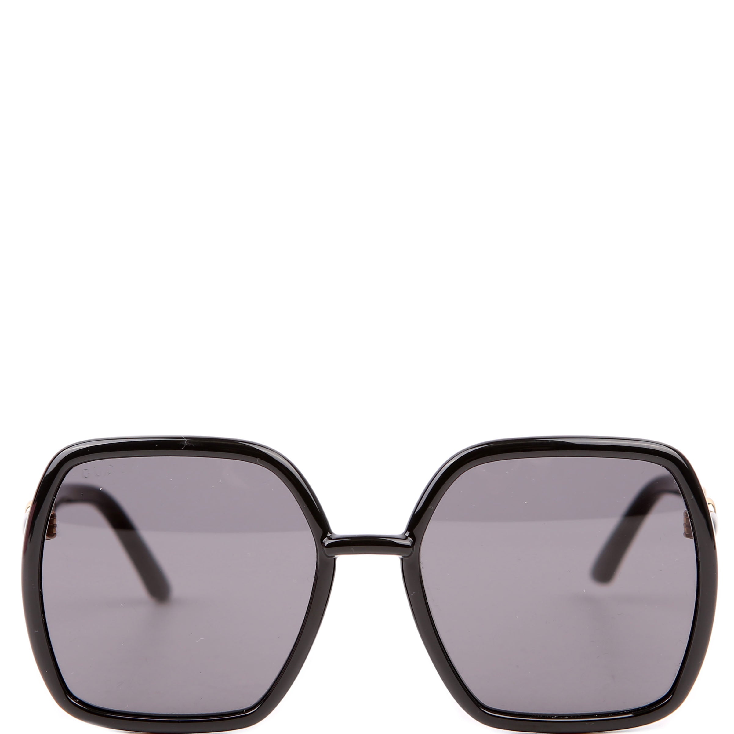 Gucci GG0890SA Oversized Square Horsebit Sunglasses Black