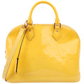 Louis Vuitton Alma PM with Strap Vernis Yellow