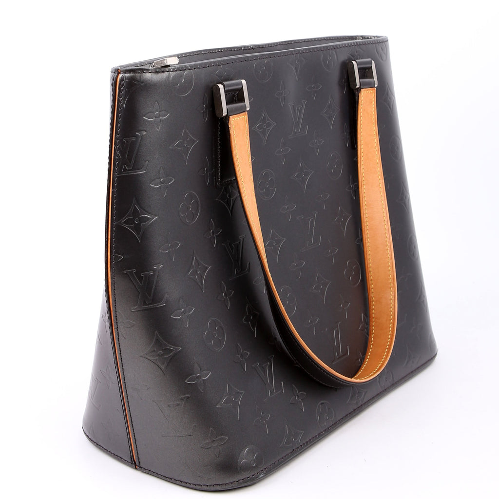 Louis Vuitton Stockton Monogram Matte Leather Gray