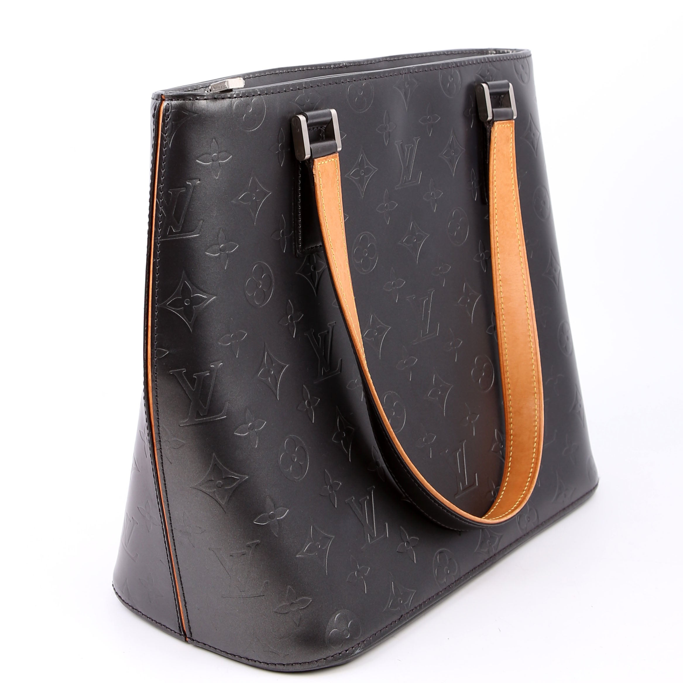 Louis Vuitton Stockton Monogram Matte Leather Gray