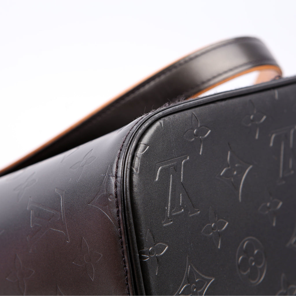 Louis Vuitton Stockton Monogram Matte Leather Gray
