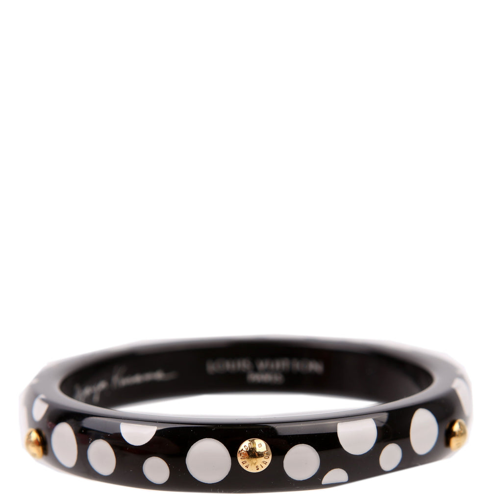 Louis Vuitton LV X YK Bangle Dots Bracelet Black/White